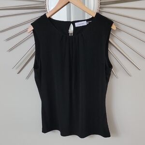 Calvin Klein Ladies Sleeveless Top Sz 12 Black Proffesional